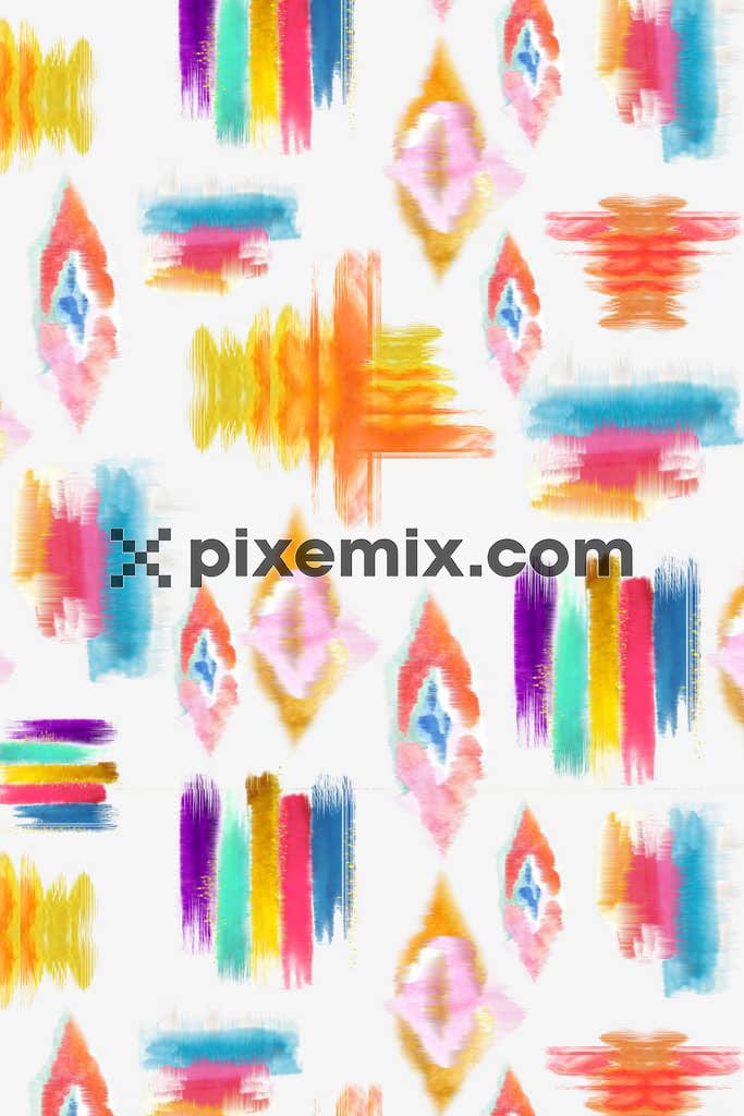 Tie-Dye shape product graphic with seamless repeat pattern