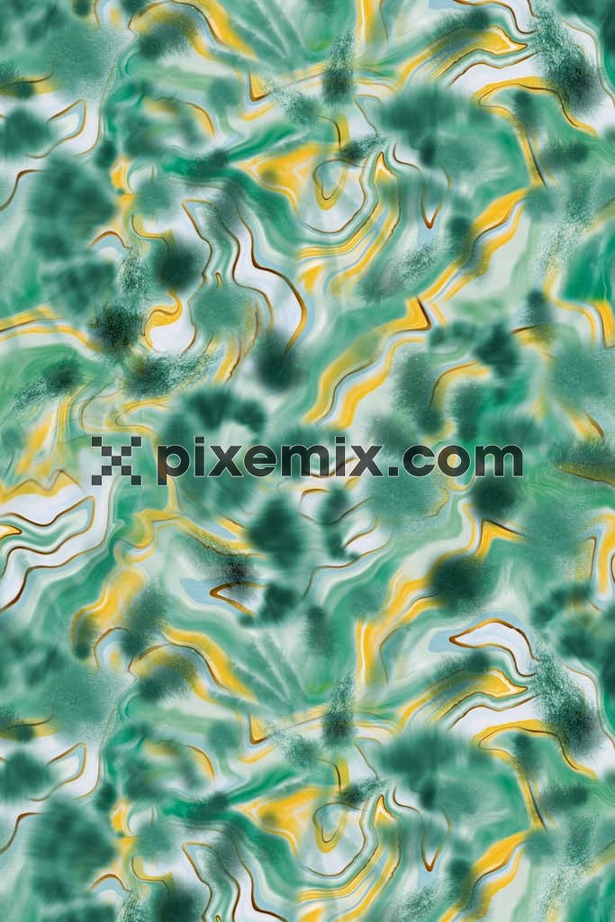 Liquify art product graphic with seamless repeat pattern