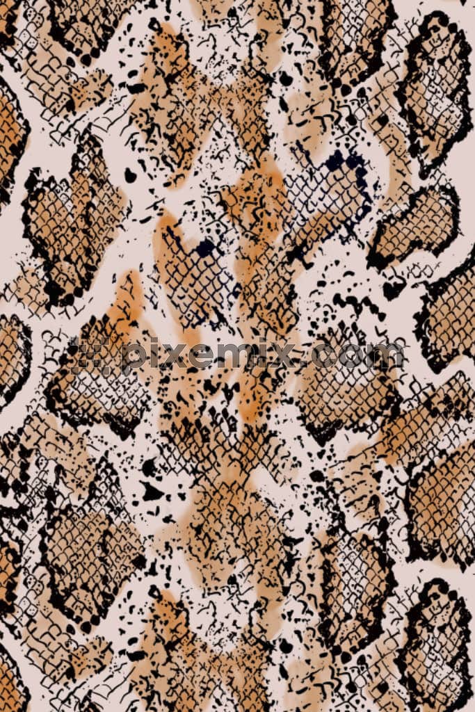 Animal skin product graphic with seamless repeat pattern