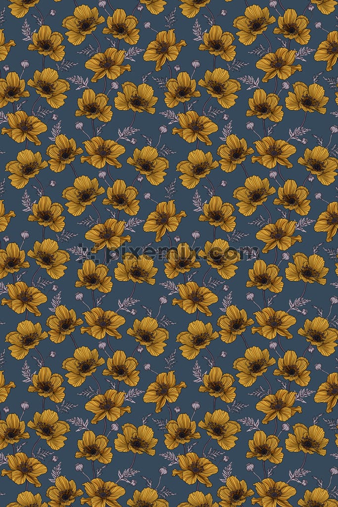 DIGITAL FLORALS PATTERN 5499