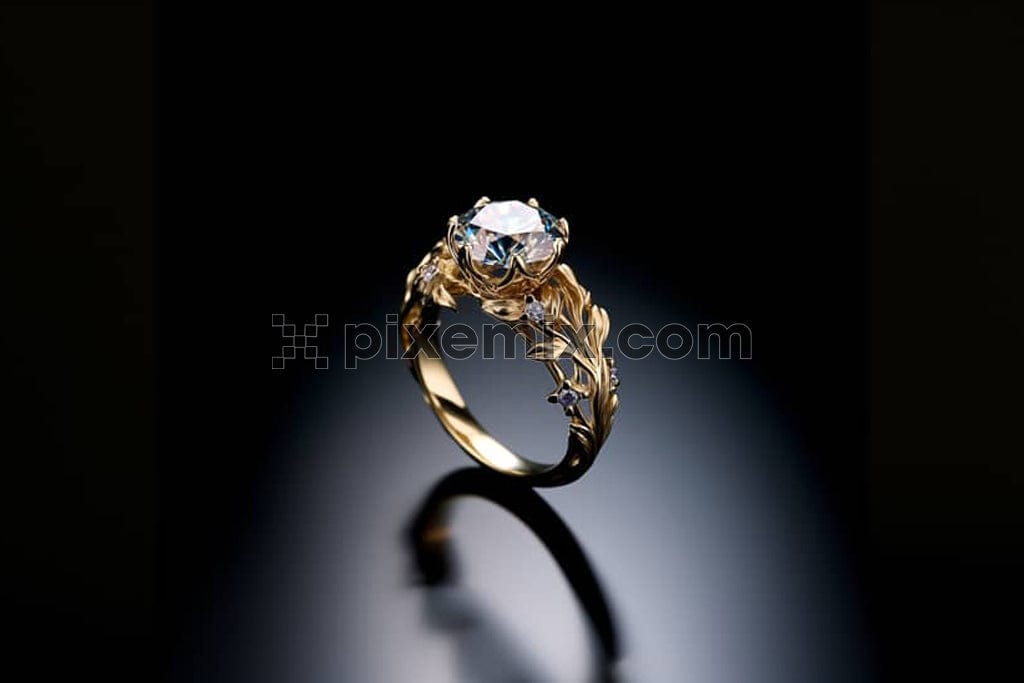 A beautiful and elegant designer diamond ring with beautiful design details image.