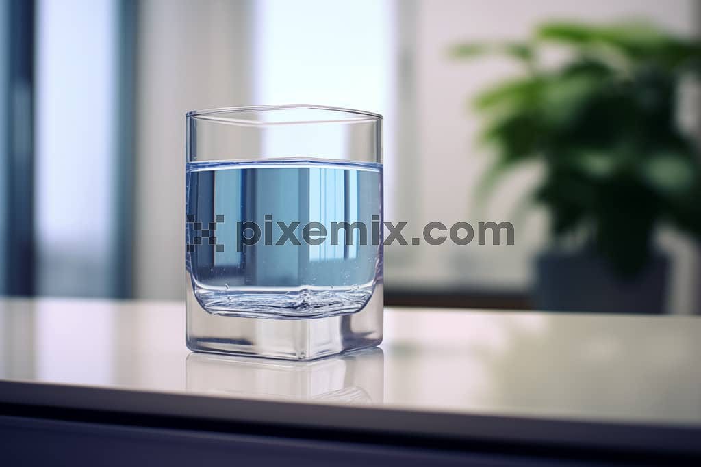 A glass of refreshment water in a homely vibe image.