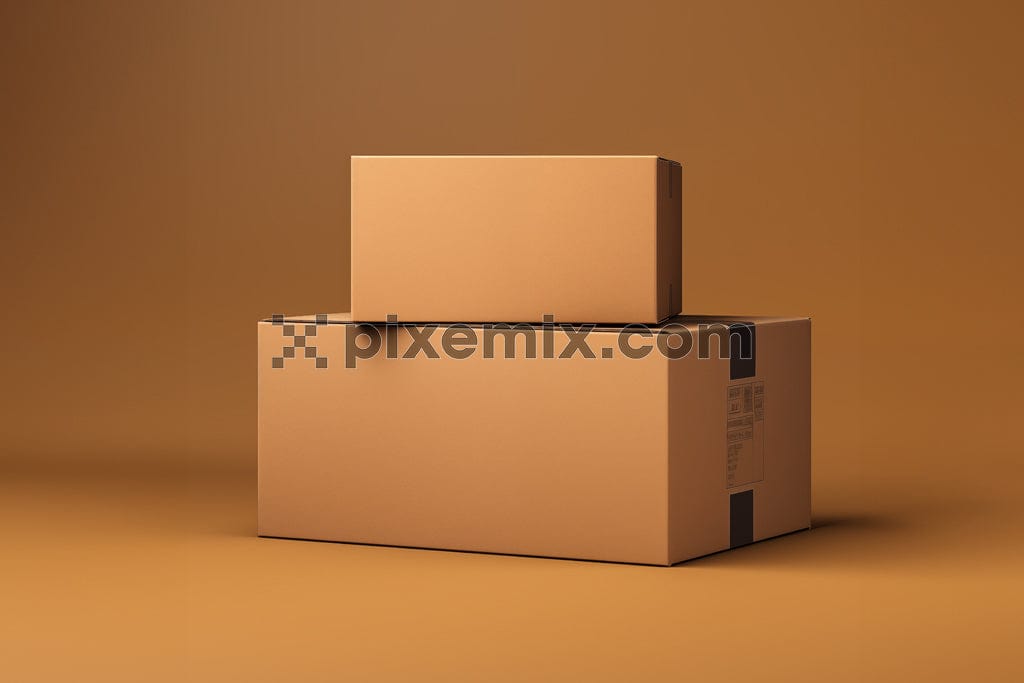 Carton package boxes packed for delivery image.