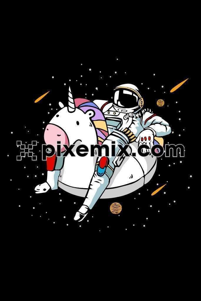 Astronaut relax out of spacespace product graphic