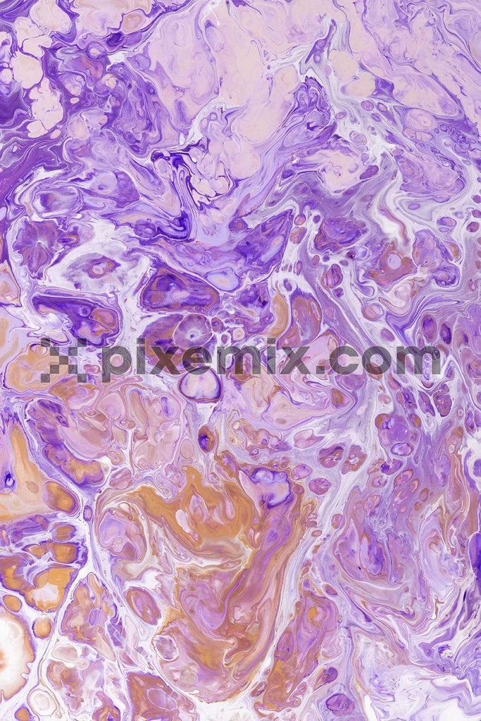 Gold and purple colored resin marble effect background image