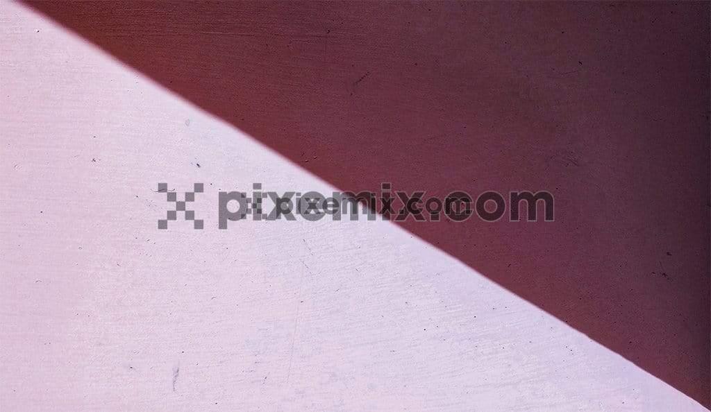 Pink color wall with diagonal shadow