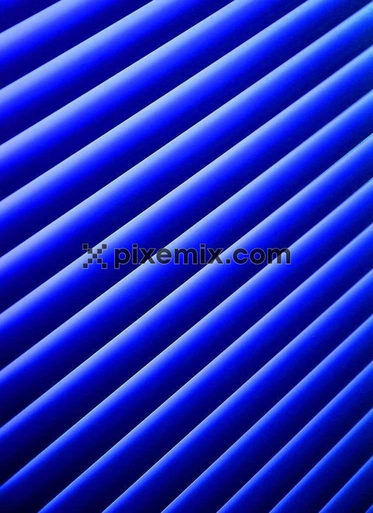Blue metal rods arranged diagonally image