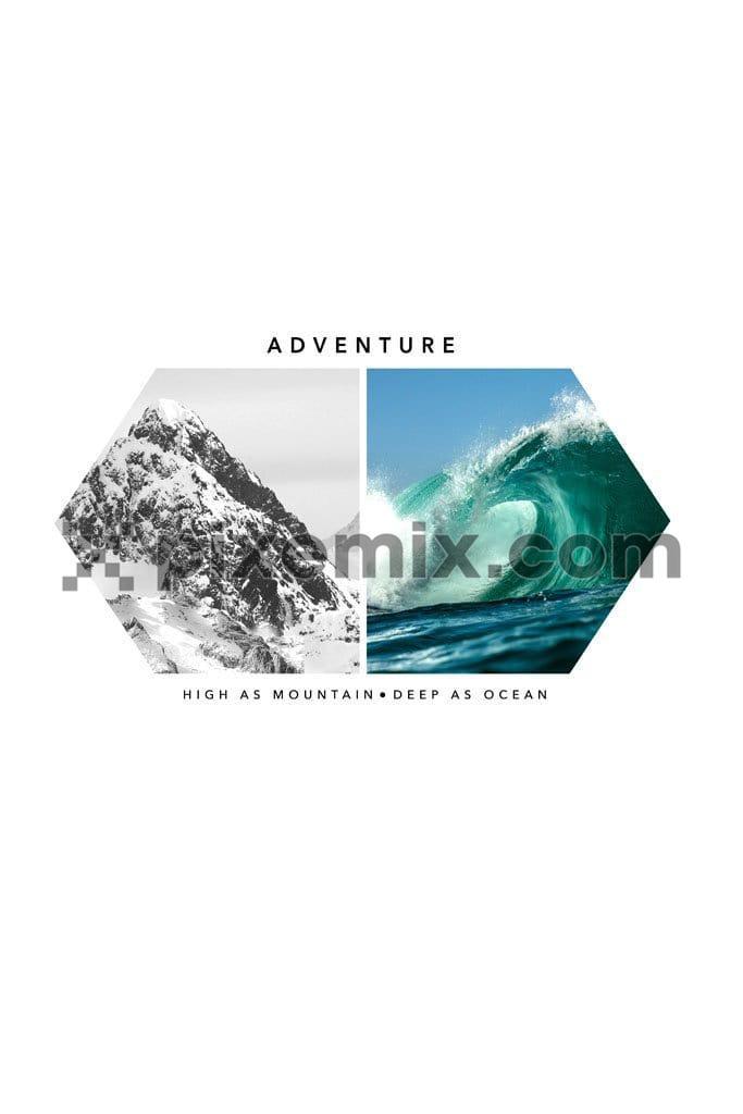 Outdoor adventure digital product graphic