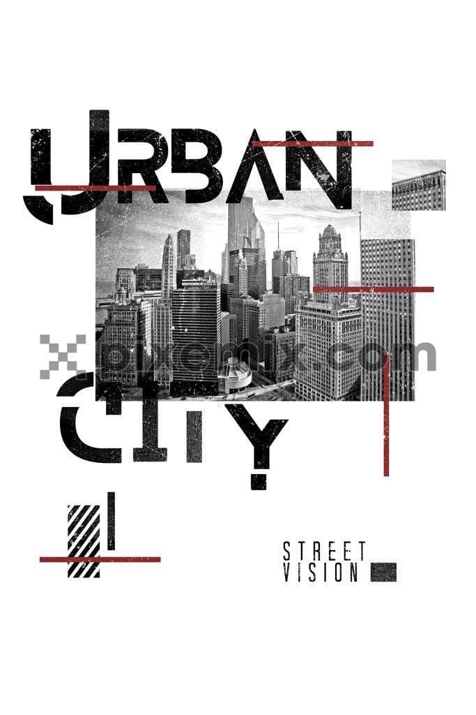 Urban city product graphic
