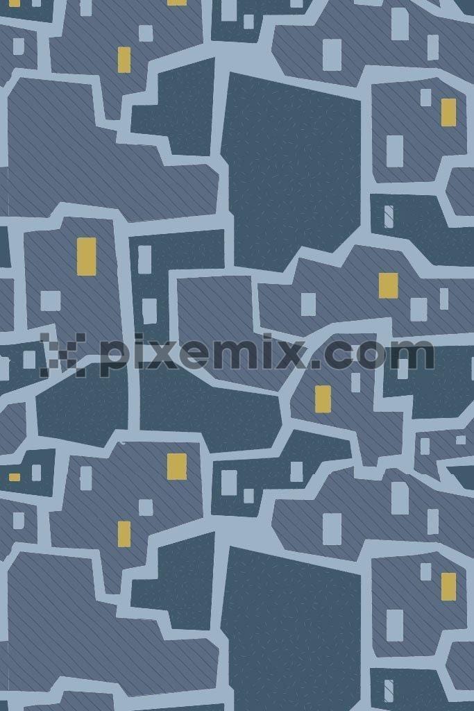 City maze vector pattern product graphic
