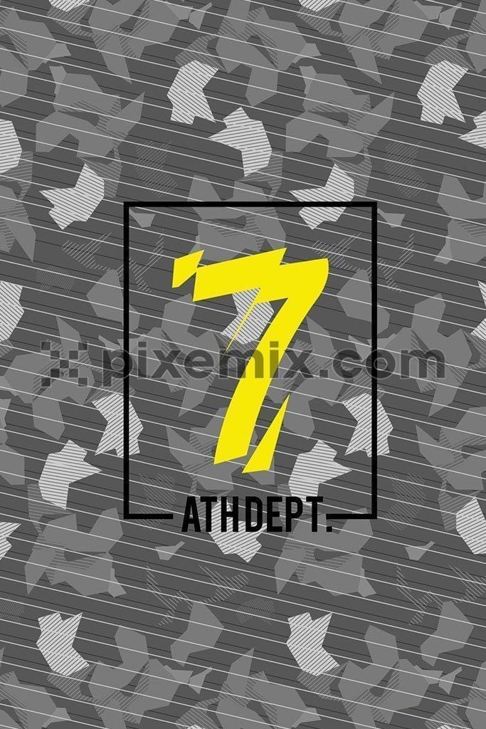 Camouflage with number vector product graphic