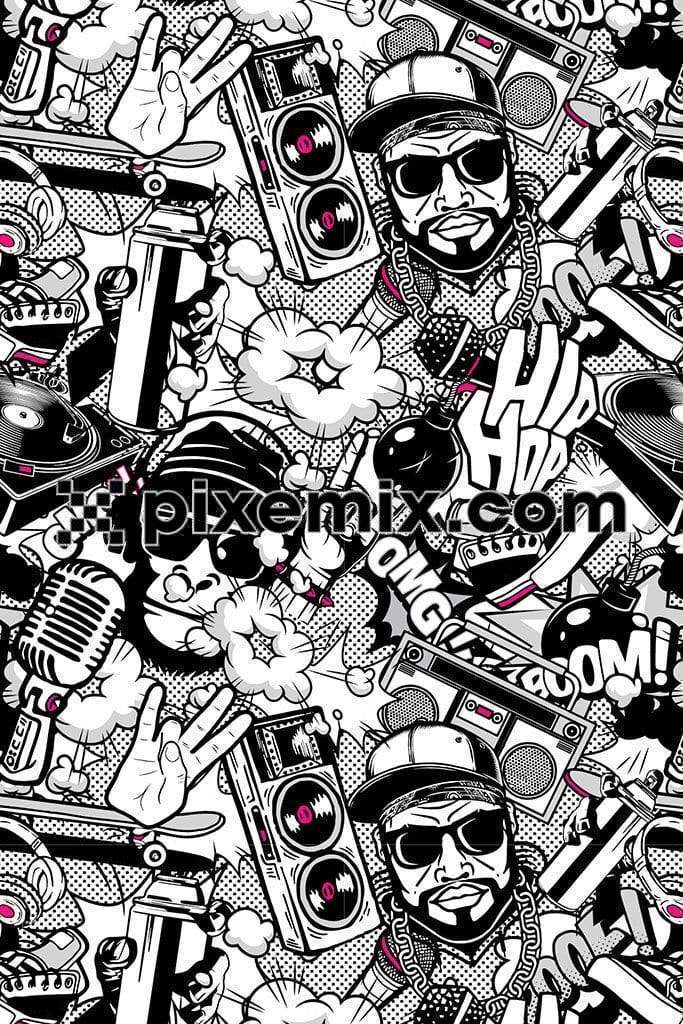 HIP HOP MUSIC PATTERN