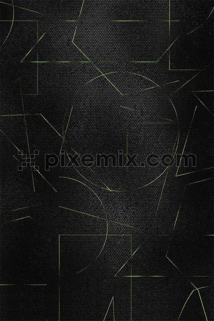 Abstract neon shape pattern product graphic