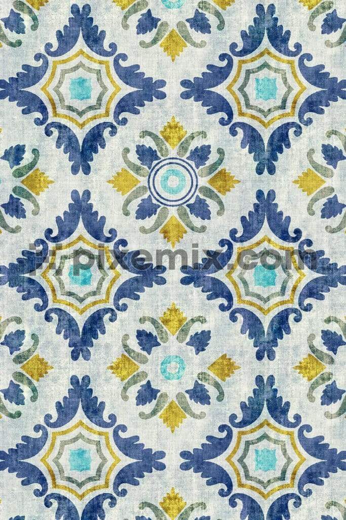 Distress tiles product graphic with seamless repeat pattern