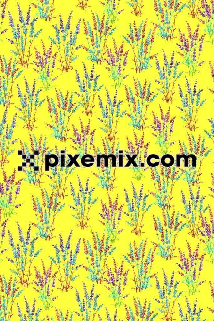 Colorful grass product graphic with seamless repeat pattern
