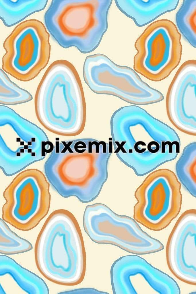 Resin art inspired abstract shapes product graphic with seamless repeat pattern