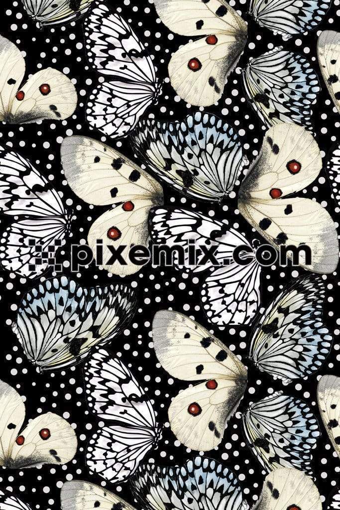 Butterfly camouflage product graphic with seamless repeat pattern