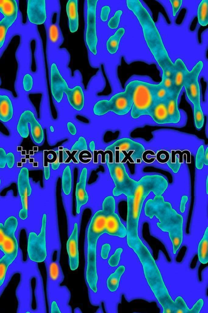 Abstract camouflage with digital glict and ombre effect product graphic with seamless repeat pattern