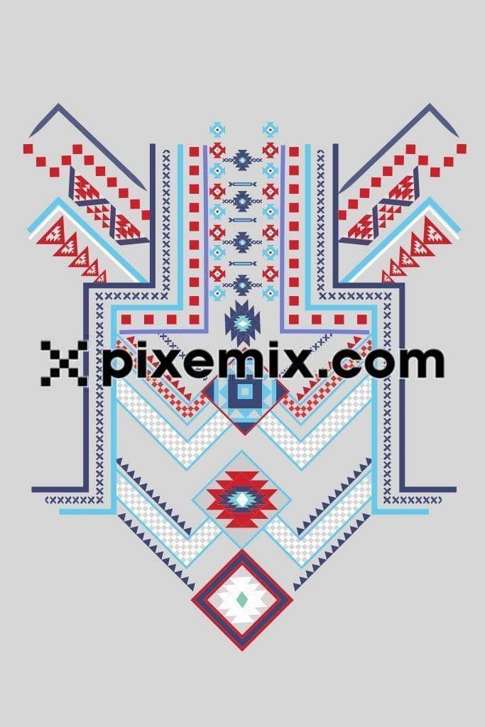 Tribal vintage ethnic vector product graphic