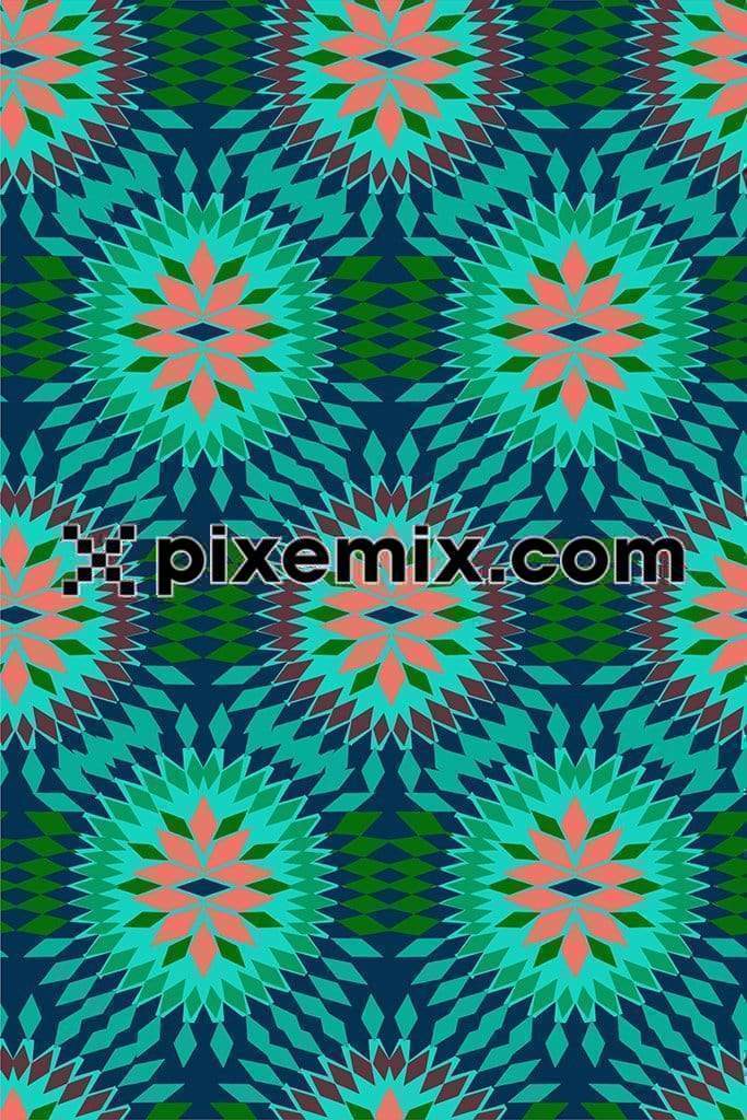 Geometric patterns with seamless repeat pattern