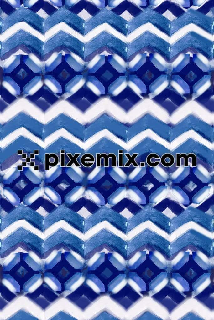 Geometric tie dye pattern product graphic with seamless repeat pattern