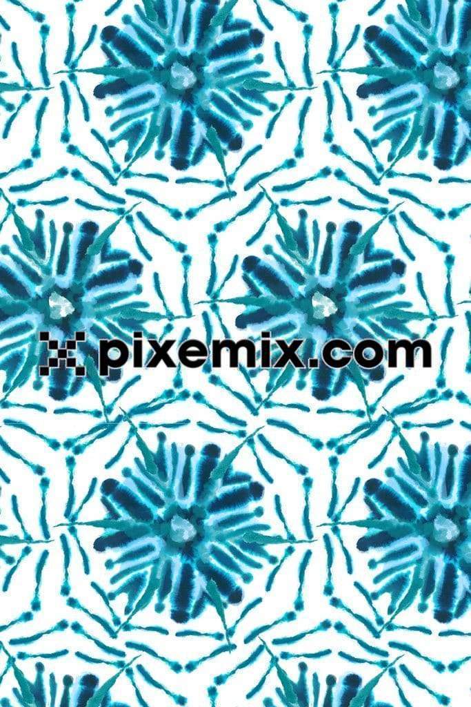 Abstract tie dyed product graphic with seamless repeat pattern