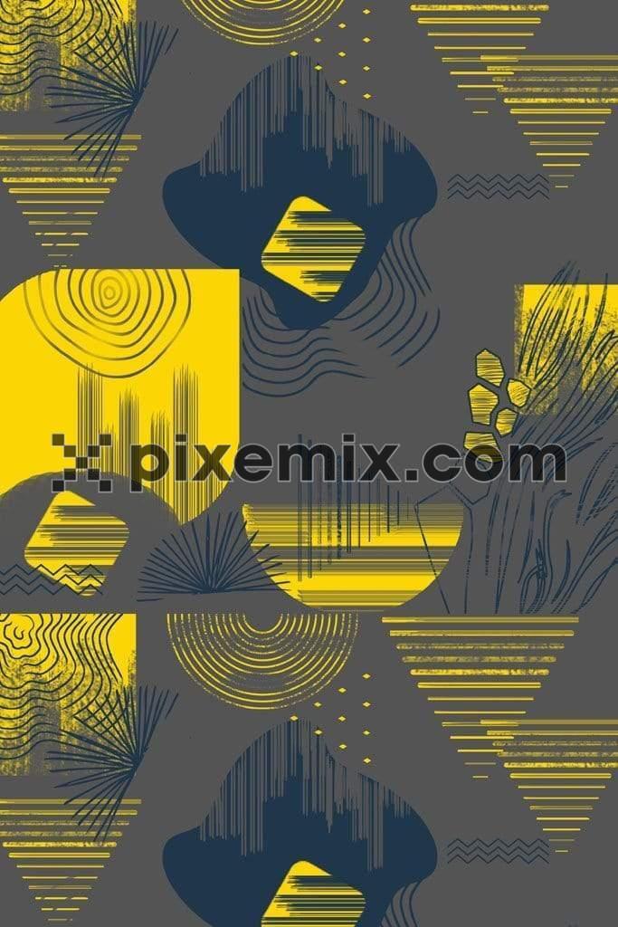 Geometric shape product graphics with seamless repeat pattern