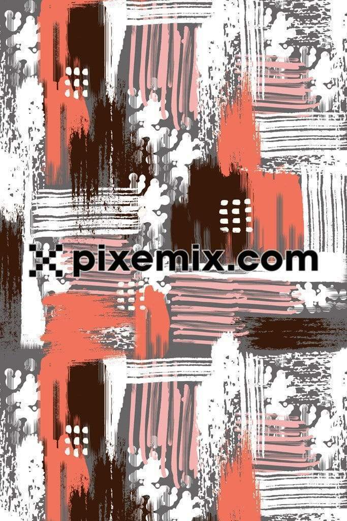 Abstract brush stroke product graphics with seamless repeat pattern