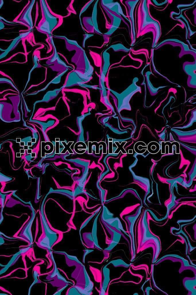 Liquify art product graphics with seamless repeat pattern