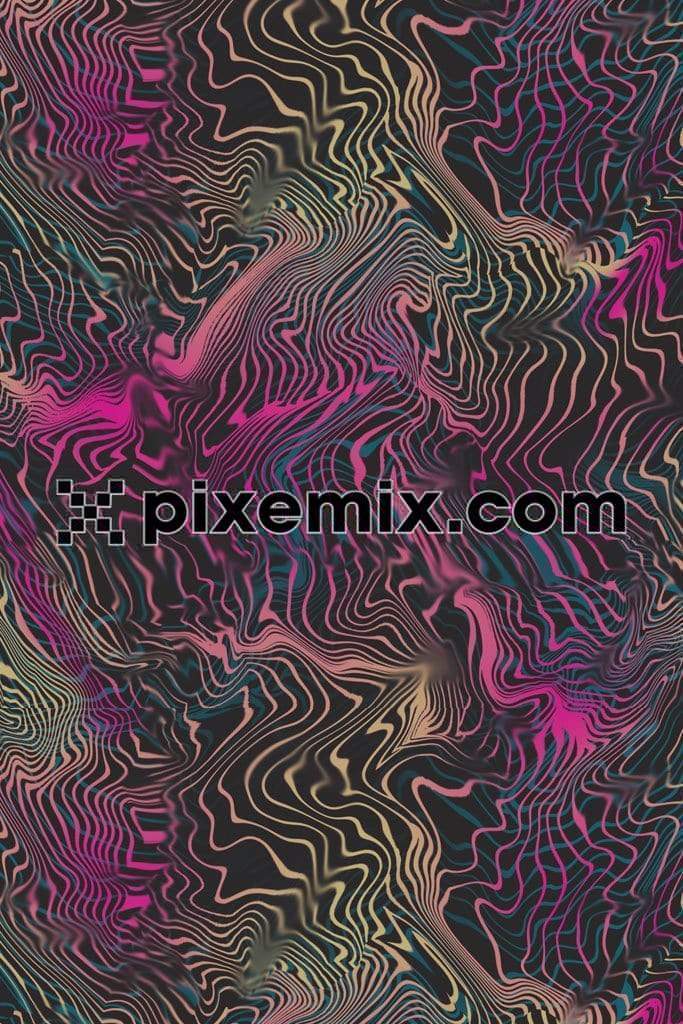 Abstract liquify art product graphics with seamless repeat pattern