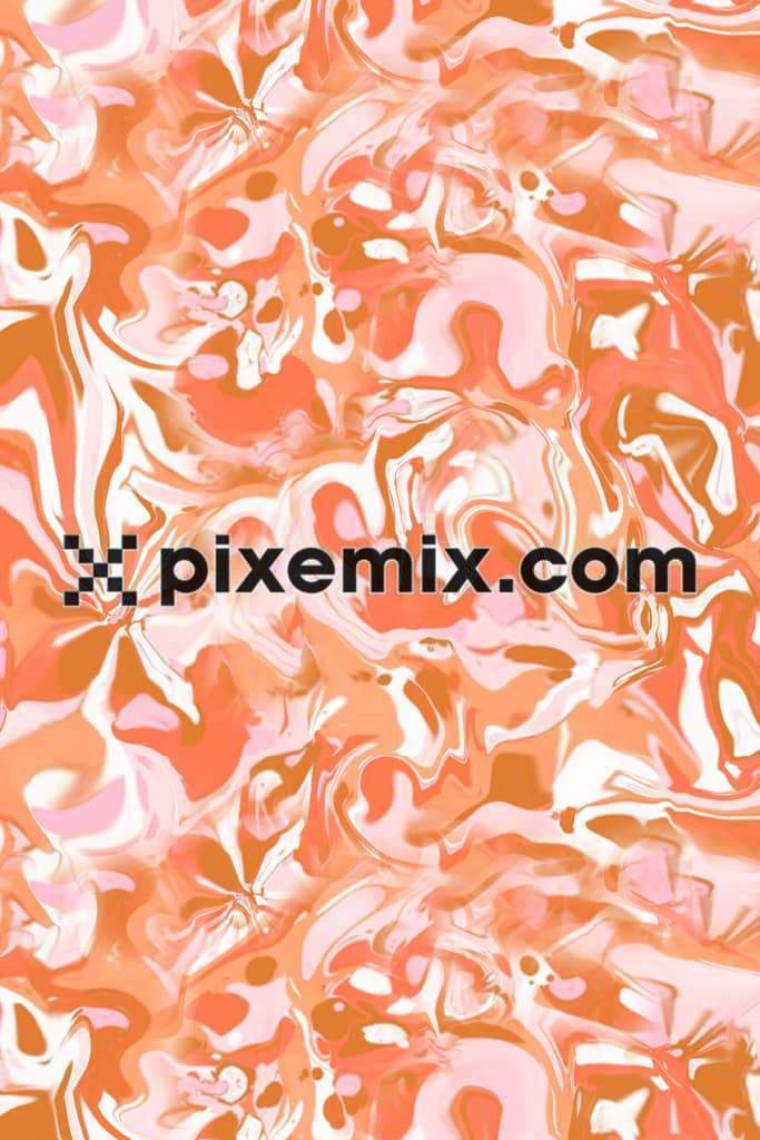 Abstract liquify art product graphic with seamless repeat pattern