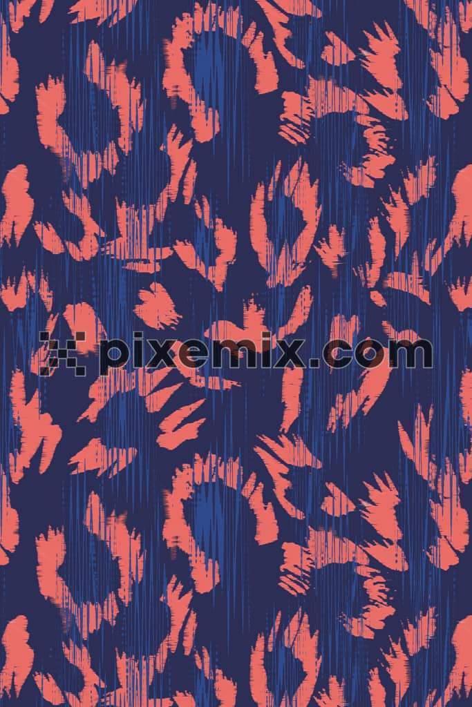 Abstract animals print product graphic with seamless repeat pattern