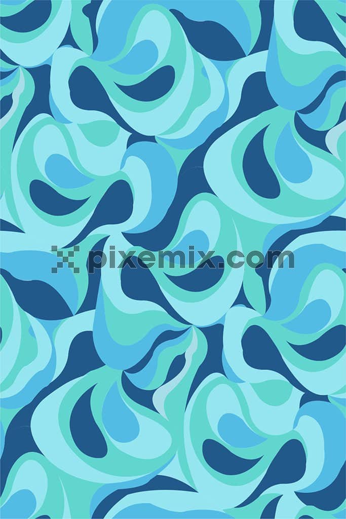 Abstract geometric art product graphuc with seamless repeat pattern