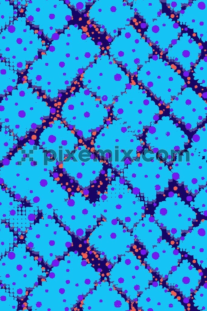 Abstract art product graphic with seamless repeat pattern