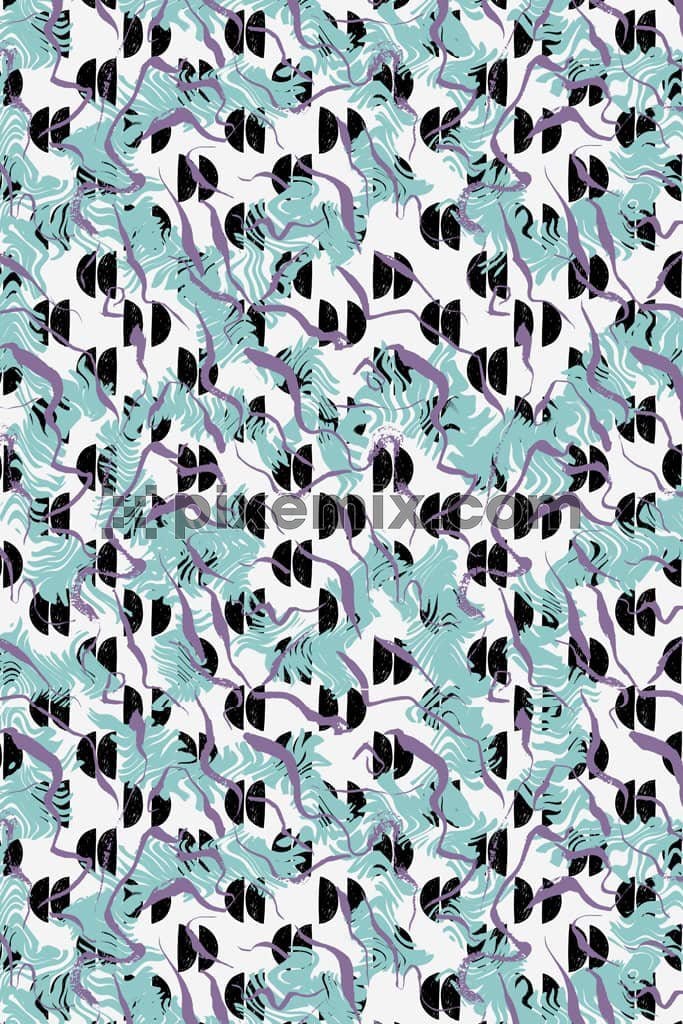 Abstract animal print product graphic with seamless repeat pattern