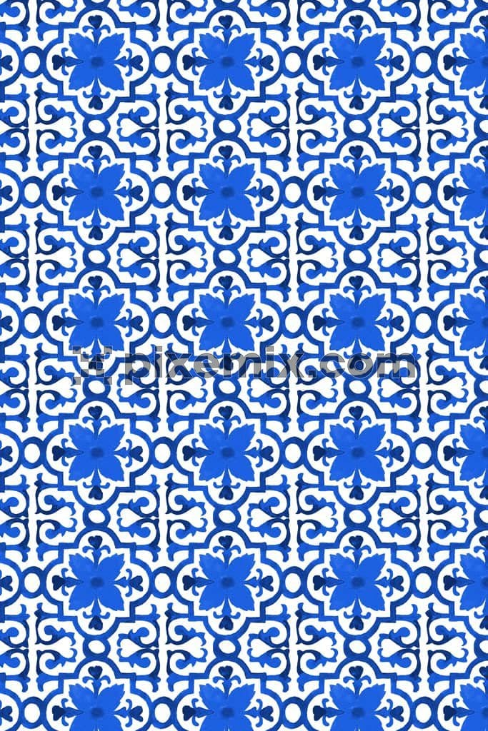 Abstract geometric art product graphic with seamless repeat pattern