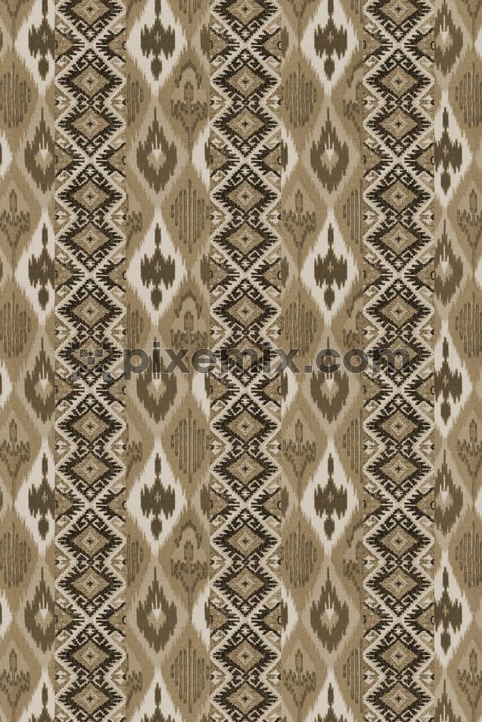Mughal art product graphic with seamless repeat pattern 
