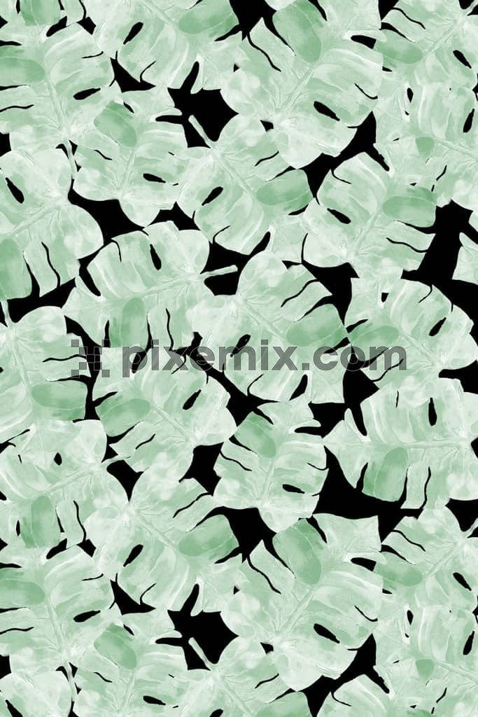 Camouflage leaf product graphic with seamless repeat pattern