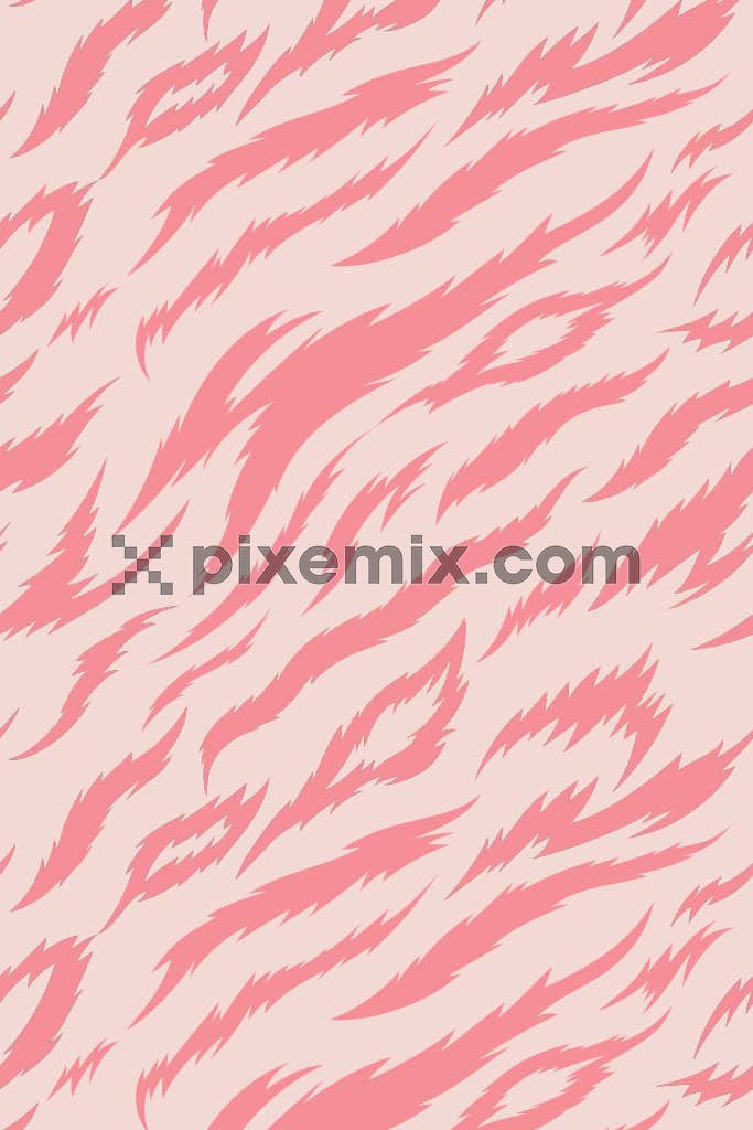 Wild skin product graphic with seamless repeat pattern