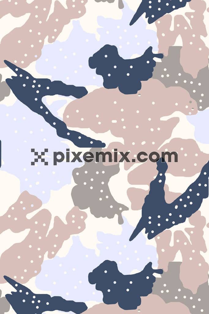 Abstract shape product graphic with seamless repeat pattern