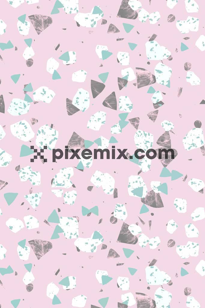 Abstract geometric shape product graphic with seamless repeat pattern