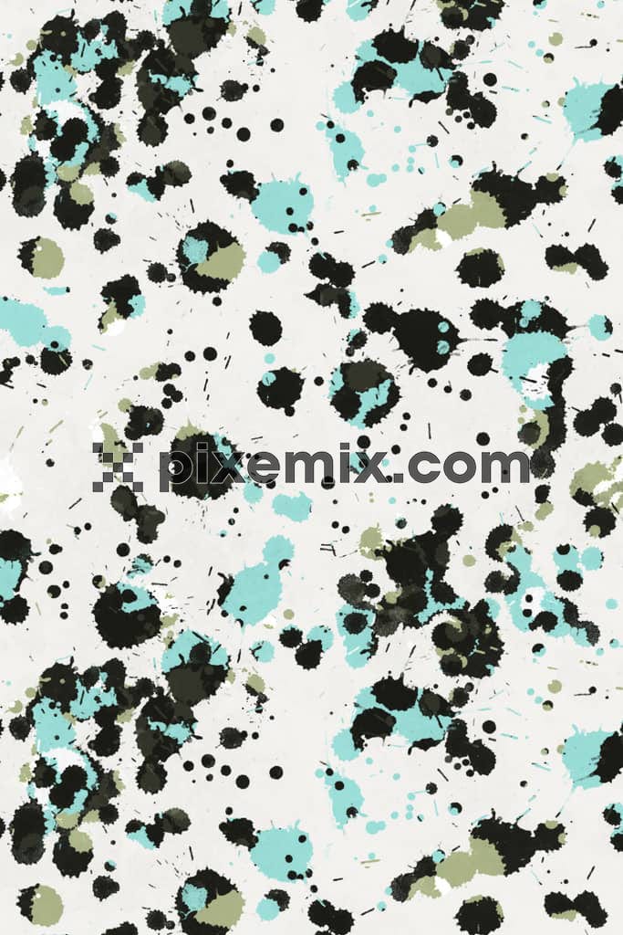 Abstract splash product graphic with seamless repeat pattern
