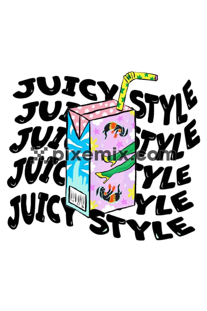 Juicy style product graphic