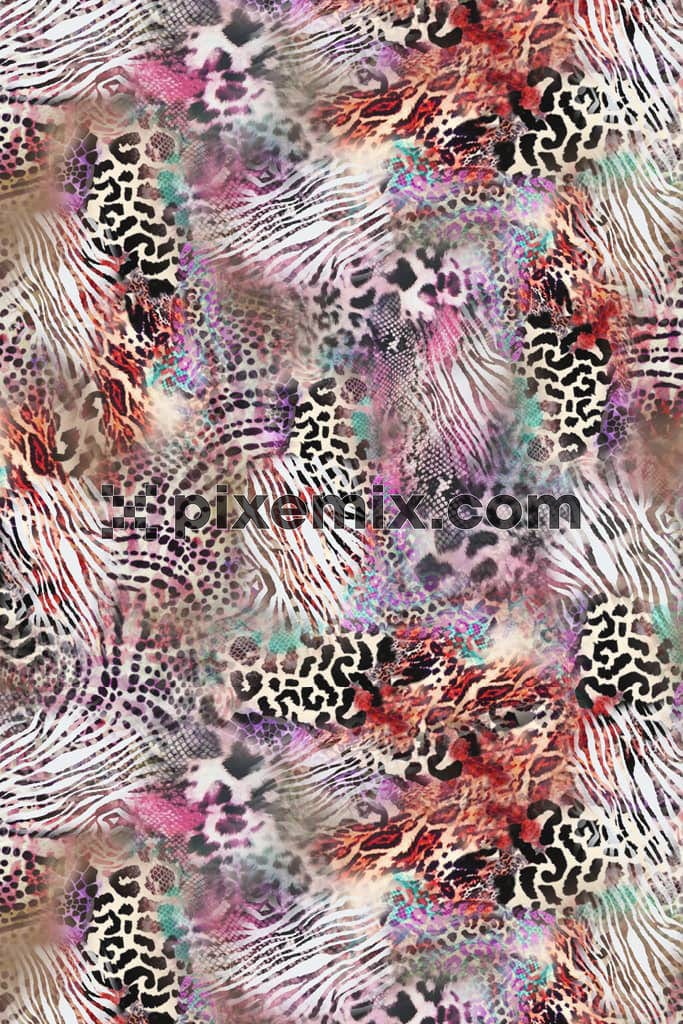 Abstract animals skin product graphic with seamless repeat pattern