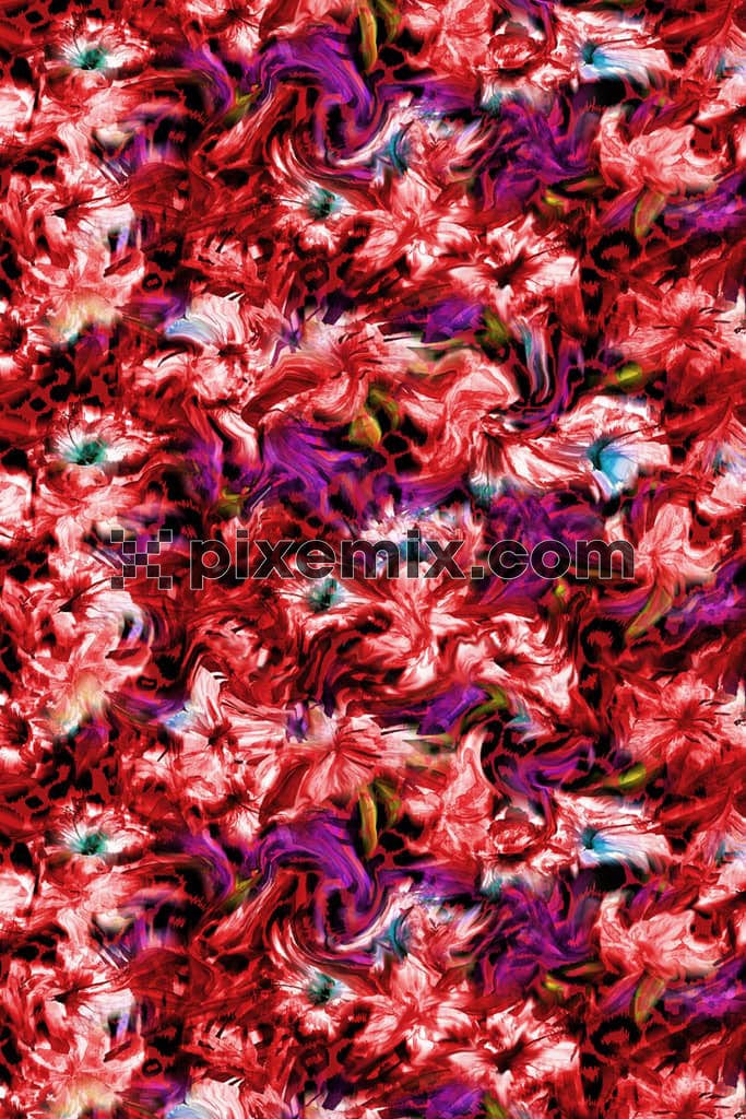 Abstract animal skin product graphic with seamless repeat pattern