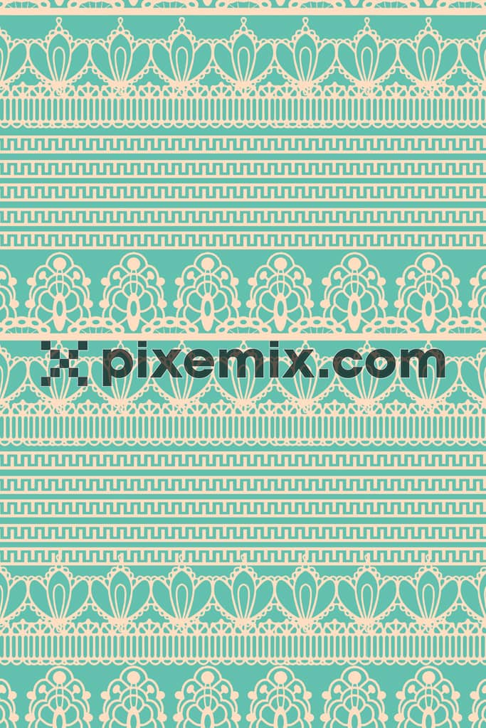 Abstract shape product graphic with seamlees repeat pattern