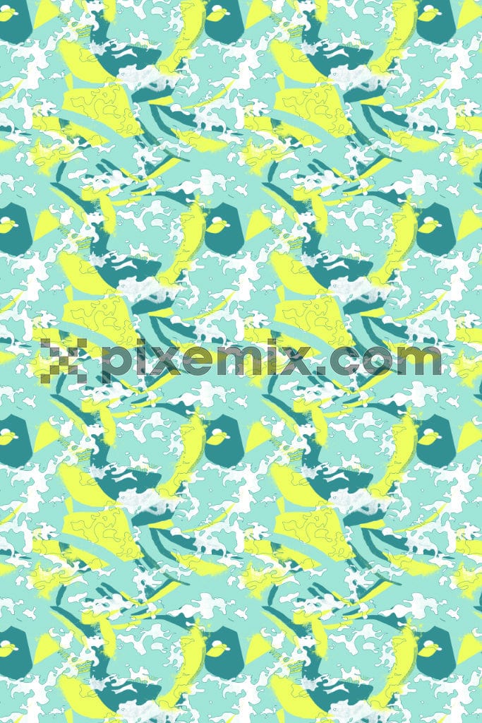 Abstarct brush stroke product graphic with seamless repeat pattern