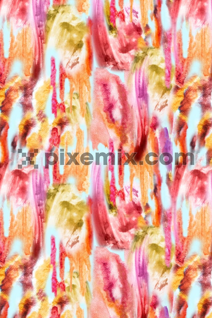 Abstract tie-dye art product graphic with seamless repeat pattern