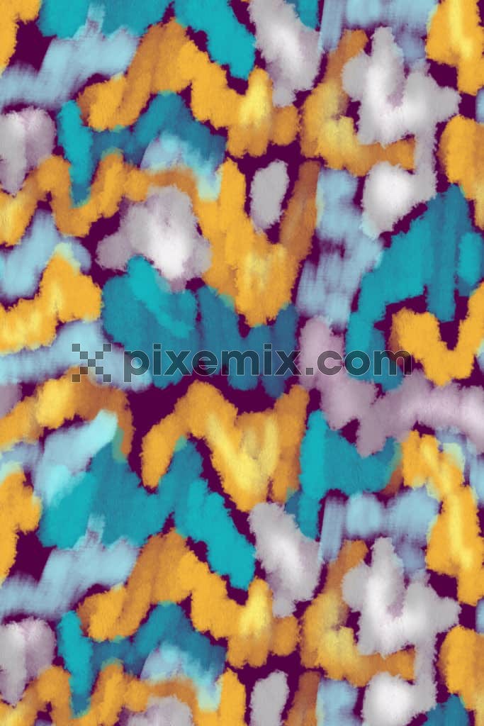 Abstract brush stroke product graphic with seamless repeat pattern