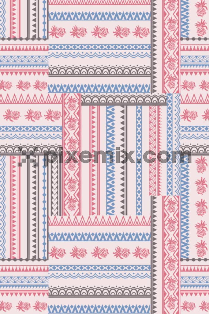 Tribal Art product graphic with seamless repeat pattern